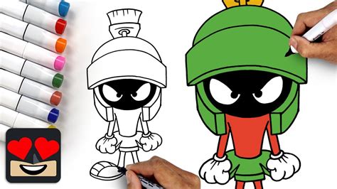 How To Draw Marvin the Martian - YouTube