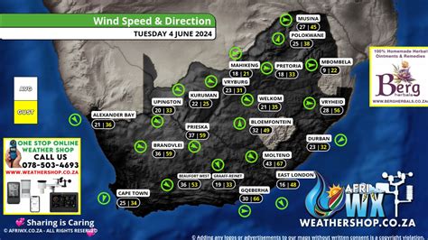 South Africa Wind Maps | SA Weather Forecasts