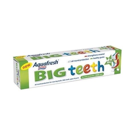 GSK Aquafresh Big Teeth Toothpaste 50ml (60000000014171) - Oral Hygiene ...