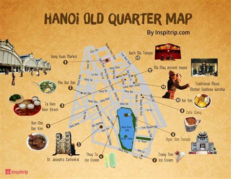 Hanoi Old Quarter: map and detailed guide | Hanoi old quarter, Hanoi ...