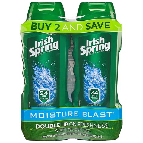 Irish Spring Moisture Blast, Moisturizing Body Wash - 18 fluid ounce ...