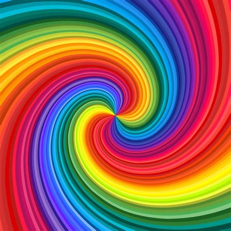 Premium Vector | Background of vivid rainbow colored swirl twisting ...