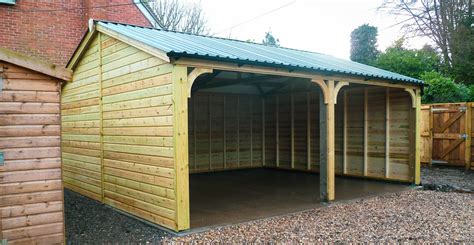 Wooden Carports in Devon by Shields Garden Buildings