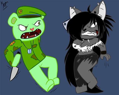 My psycho sona vs Evil Flippy. : r/happytreefriends