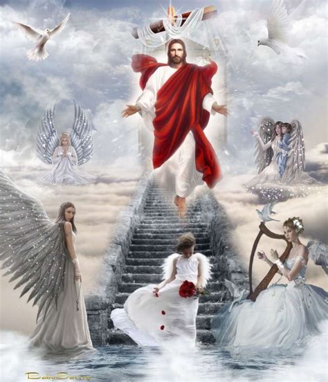 Jesus and Angels in Heaven - ePuzzle photo puzzle