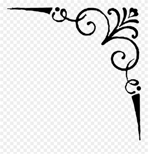 Corner Filigree Png Clipart (#2364074) - PinClipart