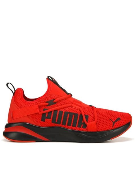 PUMA Rubber Softride Rift Slip-on Sneakers in Red/Black (Red) for Men ...