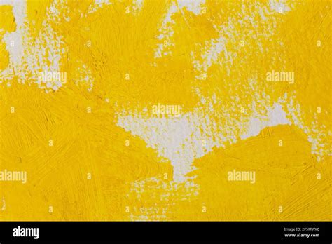 Close up of the yellow paint strokes texture Stock Photo - Alamy