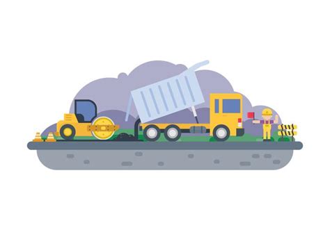 Free Road Construction Illustration 152980 Vector Art at Vecteezy