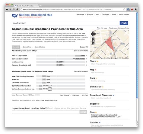 National Broadband Map shows how connected your community is | FlowingData
