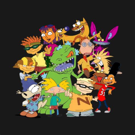 90's Cartoon Mash-Up - Nickelodeon - Hoodie | TeePublic