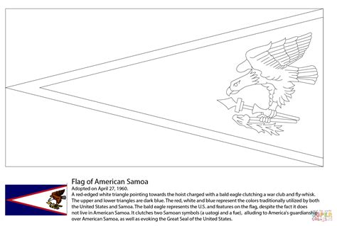 Flag of American Samoa coloring page | Free Printable Coloring Pages