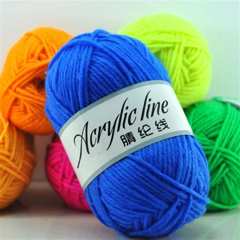 acrylic yarn scarf hand knitted yarn 50g thread crochet hook for Hand ...