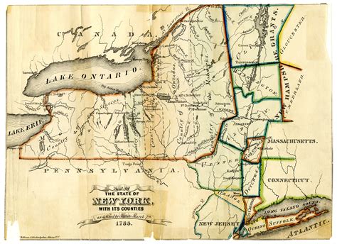 Map of the State of New York, 1788 :: New York State Archives ...