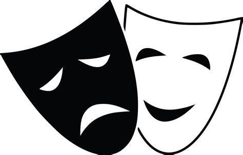 Free Clipart Of theater masks