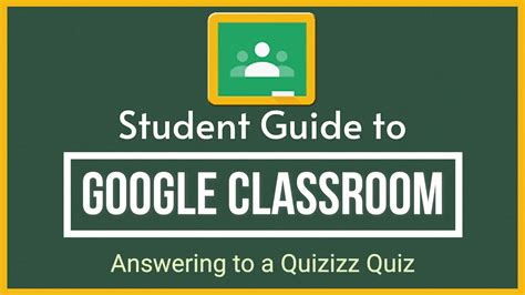 Google Classroom - Answering to a Quizizz Quiz - YouTube