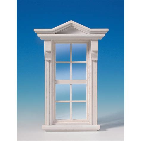 an open window on a blue background with the sky in the backgrounnd