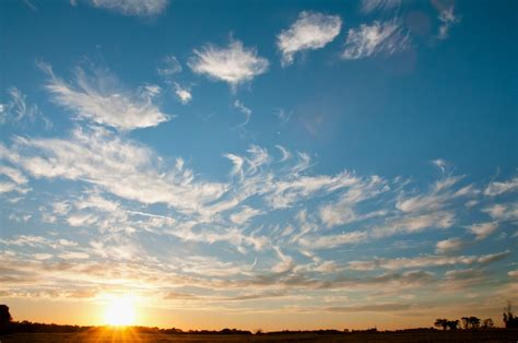 Sky Clouds Sunset Background