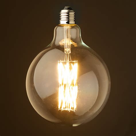 11 Watt Dimmable Filament LED E27 Clear 125mm Round Bulb