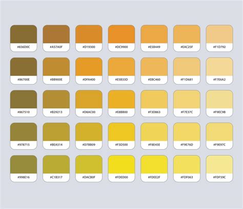 Yellow Ocher Color Palette with Hex 2681484 Vector Art at Vecteezy