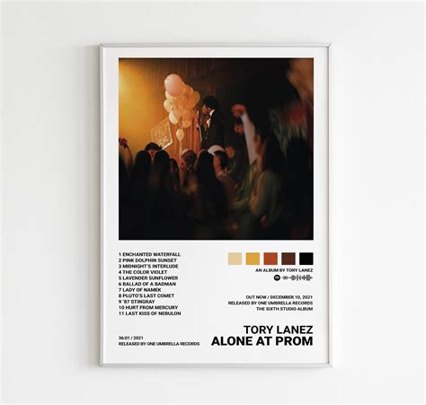 Tory Lanez Poster Alone at Prom Poster Tracklist Album - Etsy