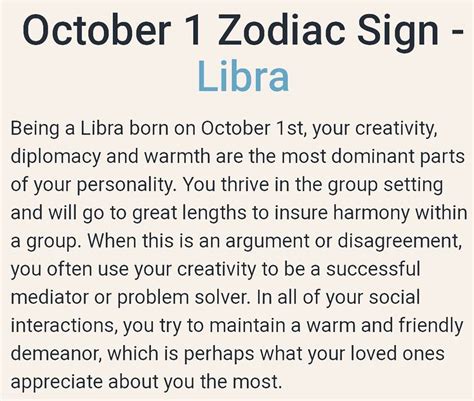 October 1st birthday ~ Libra | October 1 zodiac, October 1 zodiac sign ...