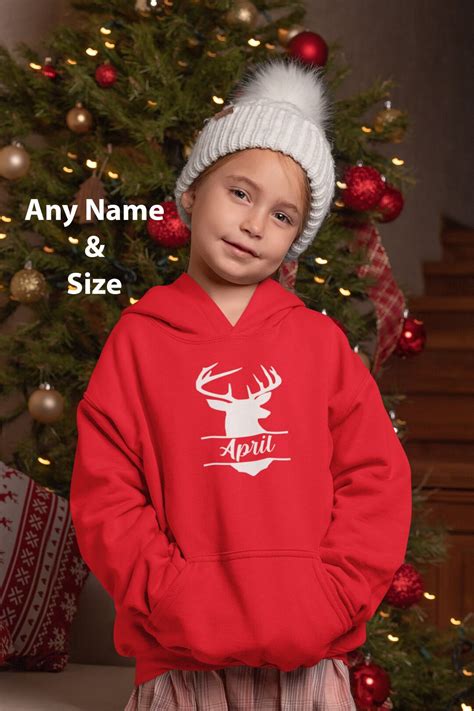 Christmas Jumper Personalised Children Hoodie Kids Christmas - Etsy