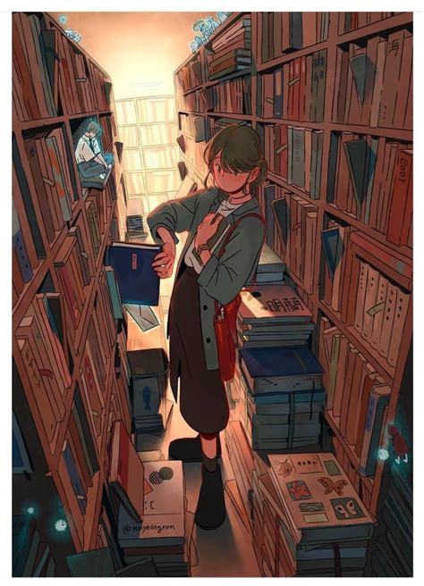 View 13 Aesthetic Anime Library Background - aboutbasestock