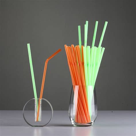 Custom PLA Straw Disposable Biodegradable Bent Straws