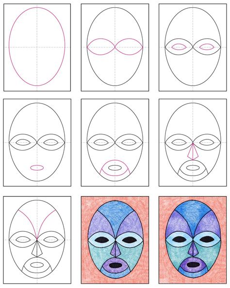 How to draw a tribal mask – Artofit