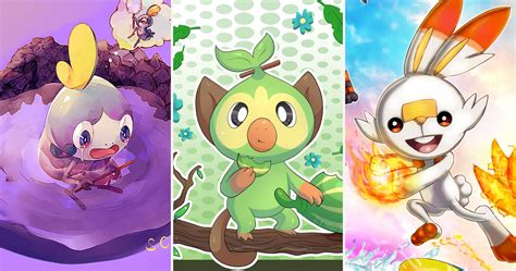 Pokémon: Sword & Shield - 10 Pieces Of Fan Art Featuring The Starters ...