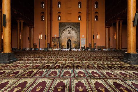 Srinagar Main Mosque Prayer Hall People Praying H Photograph by Pius ...