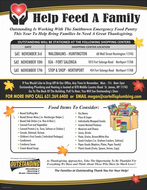 Thanksgiving Food Drive Flyer Template Free Of 23 Free Thanksgiving ...