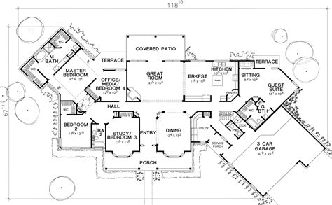 The Ross 4427 - 4 Bedrooms and 3 Baths | The House Designers | House ...