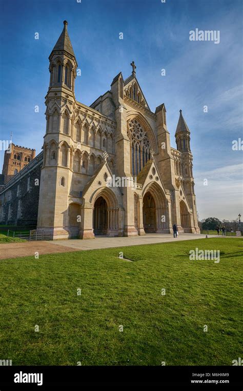 st albans cathedral Stock Photo - Alamy