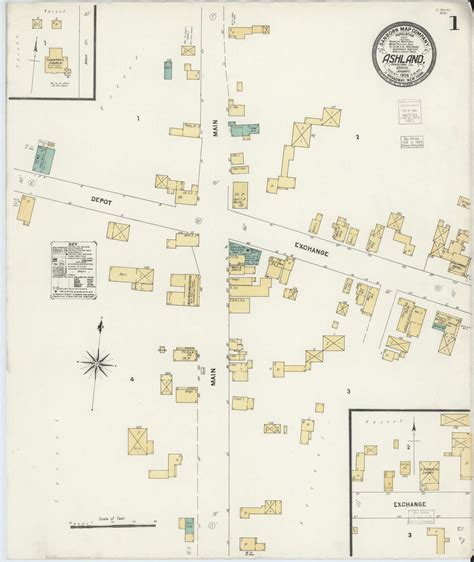 Ashland, Maine 1904 - Old Map Maine Fire Insurance Index - OLD MAPS