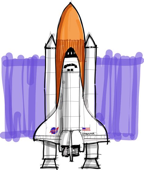 Shoo Rayner: How to draw the Space Shuttle - collectSPACE: Messages