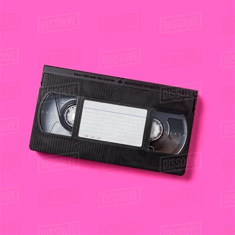 Studio shot of VHS tape with blank label - Stock Photo - Dissolve