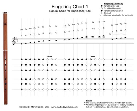 Bansuri Finger Chart