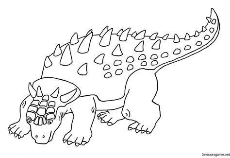 Ankylosaurus Coloring Page