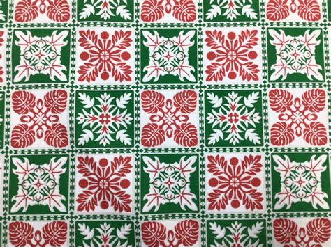 Hawaiian Quilt Design 100% Cotton Fabric Sold by the Yard - Etsy