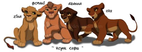 Kovu and Kiara Cubs 2 by MerlynsMidnight on DeviantArt