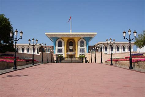 Palace of the Sultan of Oman Stock Image - Image of asia, mansion ...