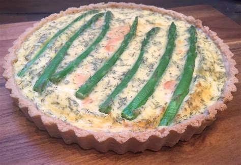 Smoked Salmon & Asparagus Quiche - Emma Eats & Explores