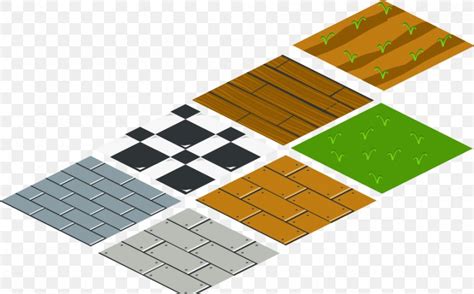 Wood Flooring Tile Isometric Graphics In Video Games And Pixel Art Clip ...