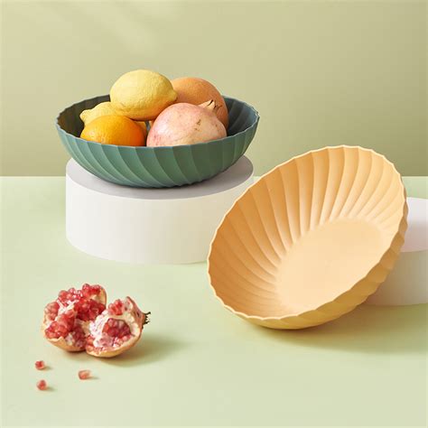 Plastic Round Bowl with Creative Pattern for Fresh Fruits | Buy ...