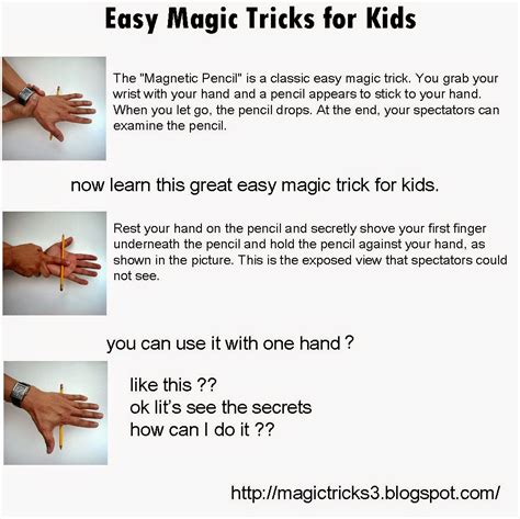 magic tricks: Easy Magic Tricks for Kids - Magnetic Pencil