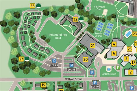 Lander University Campus Map - Dolly Gabrila