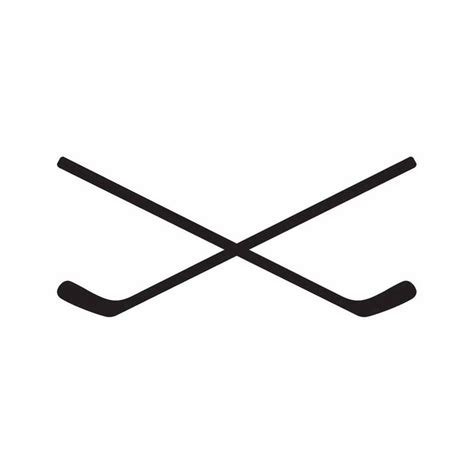 Crossed Hockey Sticks Vector at Vectorified.com | Collection of Crossed ...