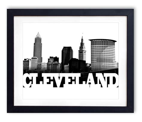 Cleveland Skyline Silhouette - Cliparts.co